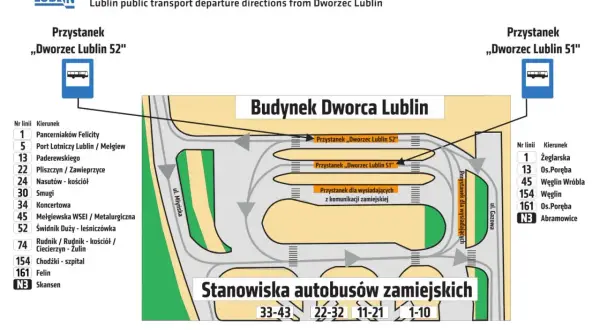 Schemat odjazdów autobusów z Dworca Lublin. Sprawdź lotnisko Lublin odloty i inne kierunki.