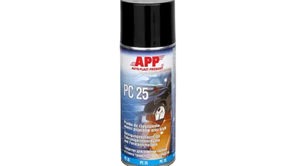 Pianka akustyczna w sprayu APP PC 25 do czyszczenia wnętrz pojazdów i szyb.