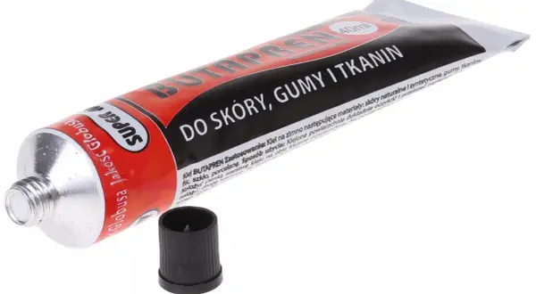 Tubka kleju BUTAPREN do skóry, gumy i tkanin. Idealny do napraw obuwia i akcesoriów.