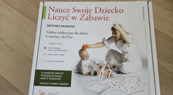 Zestaw "Naucz Swoje Dziecko Liczyć w Zabawie" z metodą Domana. Idealny sposób, jak nauczyc dziecko liczyc, od 6 miesięcy do 6 lat.