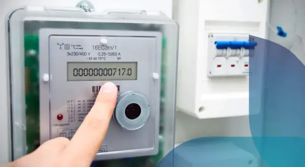 Dito che il contatore segna 717.0, pronto per la tua pdr bolletta gas.