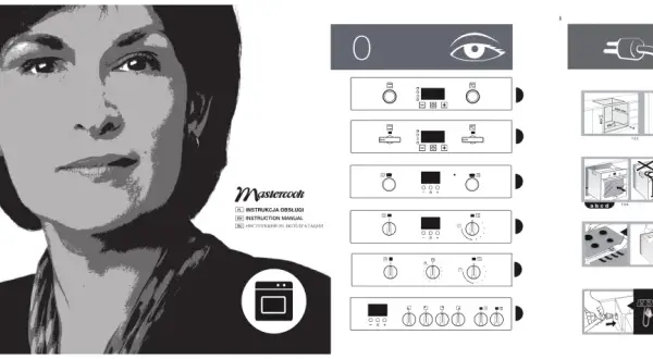 Instrukcja obsługi kuchenki Mastercook: pokrętło piekarnika i jego funkcje.