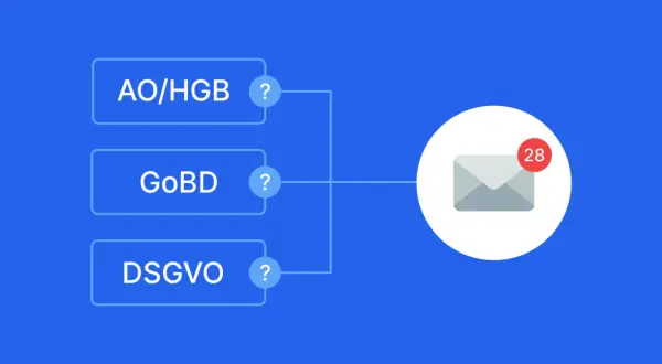 Fragen zu AO/HGB, GoBD, DSGVO? Eine revisionssichere E-Mail-Archivierung ist die Antwort auf Ihre Fragen.