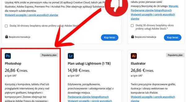 Ile kosztuje Photoshop w Polsce? Sprawdź ceny i wybierz plan!