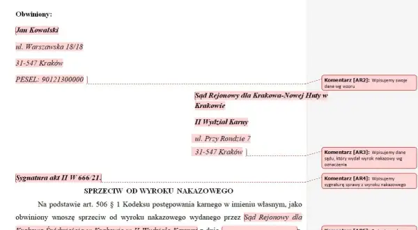 Jak napisać do sądu o odpis wyroku - uniknij błędów w wniosku