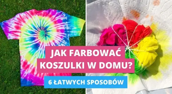 Wybielanie koszulki: Stwórz unikalny wzór tie-dye krok po kroku