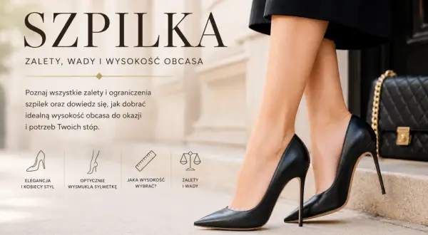 Eleganckie czarne szpilki na wysokim obcasie, podkreślające kobiecy styl. Poznaj różne rodzaje szpilek i dobierz idealną wysokość obcasa.