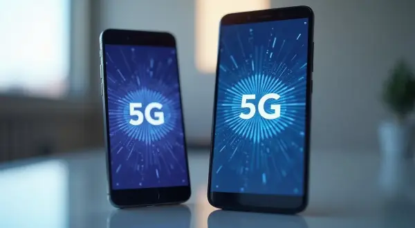 Deux smartphones affichent le logo "5G". Un téléphone 5G peut-il fonctionner en 4G ? Oui, la compatibilité descendante est assurée.