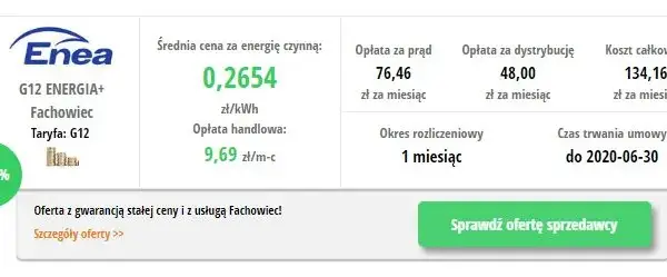 Ile kosztuje kWh: Enea, Energa, PGE - który dostawca najtańszy?