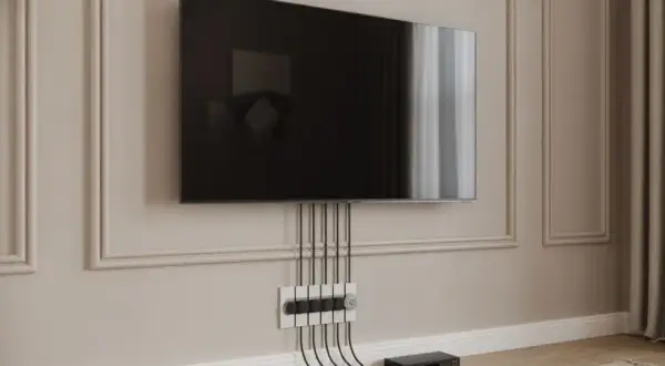 Aranżacja ściany z telewizorem: Trendy, porady i ukryte kable!