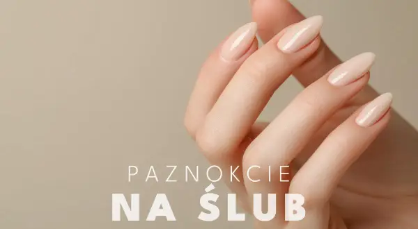 Delikatne, beżowe paznokcie ślubne na dłoniach, idealne na ten wyjątkowy dzień.