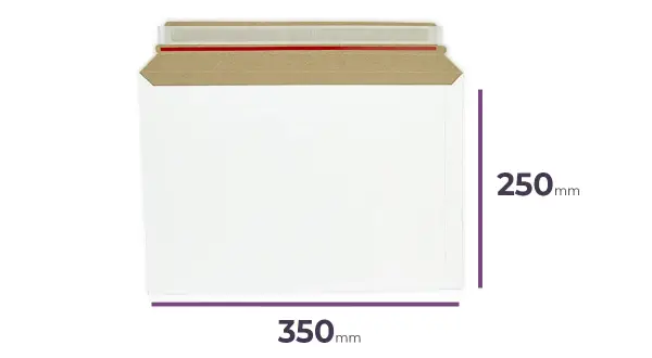 Koperta DL 350x250mm z mocnym klejem. Idealna do wysyłki dokumentów.