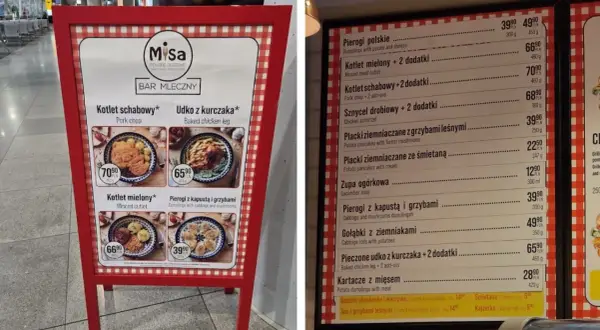 Polski bar mleczny Misa oferuje tradycyjne dania. Sprawdź opinie o polnym barze mlecznym i jego menu!