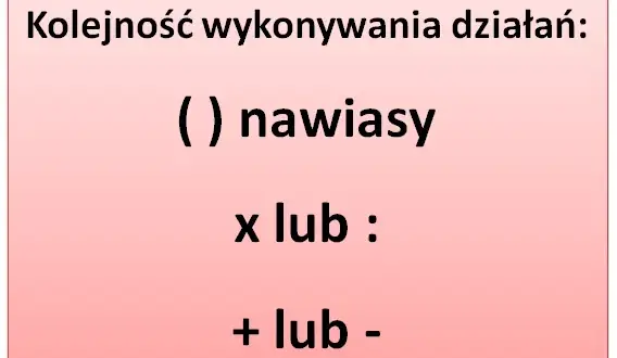Kolejność działań w matematyce: Jak zawsze liczyć poprawnie?