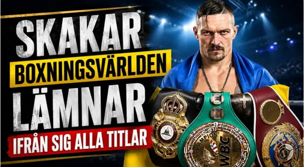 Boxningsvärlden skakas! Oleksandr Usyk, med sina mästarbälten, lämnar alla titlar. Kanske Daniel Dubois väntar?