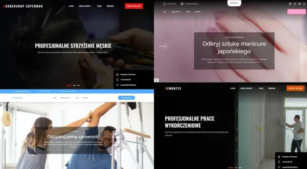 Test strony: barbershop, manicure japoński, fizjoterapia i remonty.