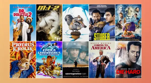 Paweł Potoroczyn ogląda filmy: Dr. Dolittle 2, M:I-2, Piotruś Królik, Epoka Lodowcowa, Stuber, Narnia, Coming to America, Szeregowiec Ryan, Die Hard.