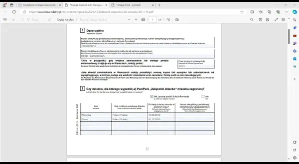 Jak wypełnić wniosek o zasiłek rodzinny w Niemczech - wzór i porady