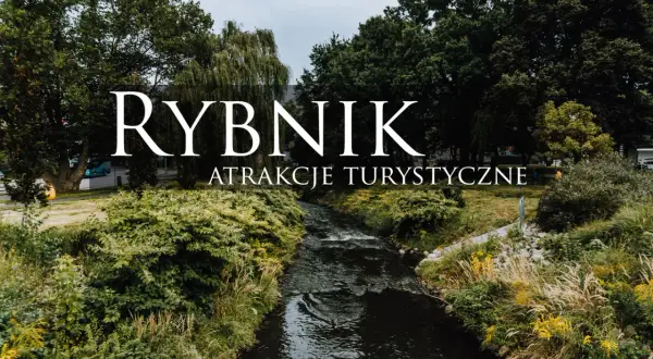 Rybnik: malowniczy strumień wśród zieleni, zapraszający do odkrywania jego atrakcji turystycznych.
