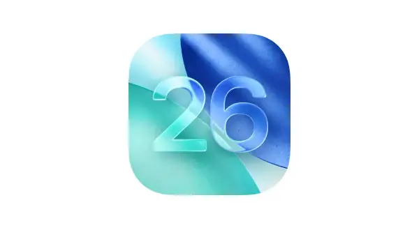 Ikona z numerem 26, symbolizująca kiedy aktualizacja iOS 26 przyniesie nowe funkcje i ulepszenia.