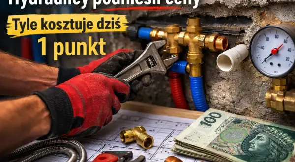 Hydraulicy podnieśli ceny. Tyle kosztuje dziś 1 punkt hydrauliczny: klucz, pieniądze i instalacja.