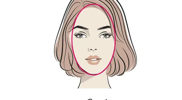 Eine Frau mit einem ovalen Gesicht und einem Bob-Haarschnitt. Diese Frisur betont die Gesichtszüge.