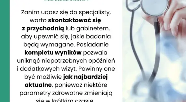 Badania krwi u urologa: co musisz wiedzieć przed wizytą?
