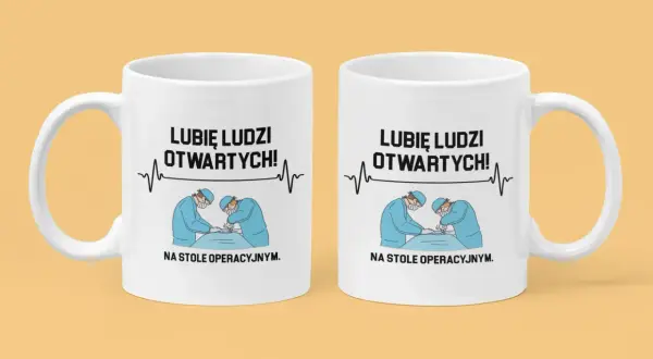 Kubek lekarza: Jaki napis rozbawi każdego medyka?