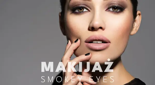 Kobieta z perfekcyjnym makijażem smokey eye. Zobacz, jak wykonać go krok po kroku.