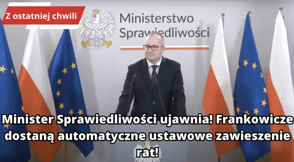 Minister Sprawiedliwości ogłasza zawieszenie rat dla frankowiczów. To ważna informacja dla osób z kredytem frankowym, która może wpłynąć na ich sytuację finansową i kwestie podatkowe.