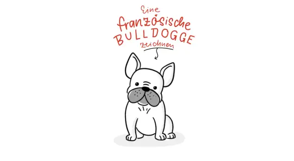 Französische Bulldogge zeichnen: Einfache Anleitung & Vorlagen