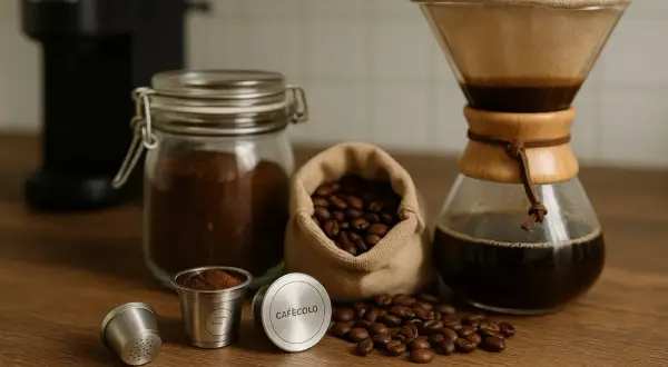 Capsule riutilizzabili per caffè macinato, un modo ecologico per preparare il tuo espresso, anche se non compatibili.