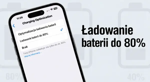 Ustawienie optymalizacji ładowania baterii w iPhonie. Dowiedz się, do ilu procent ładować telefon, by wydłużyć jego żywotność.