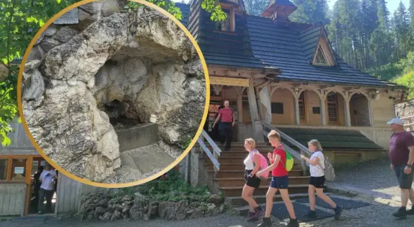 Kaplica Matki Bożej Jaworzyńskiej, najwyżej położony kościół w Tatrach, z kamiennym źródłem.