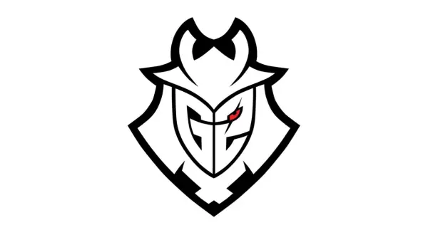 G2 Esports logo, a stylized, sharp-edged emblem featuring a red eye, representing one of the most iconic video game logos.