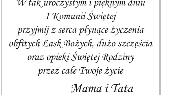 Komunia: Jakie życzenia wzruszą dziecko i rodziców?