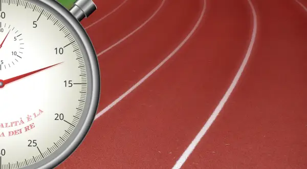 Stoper na bieżni. Ile to minut na 5km? Czas biegnie, a wyniki zależą od treningu.