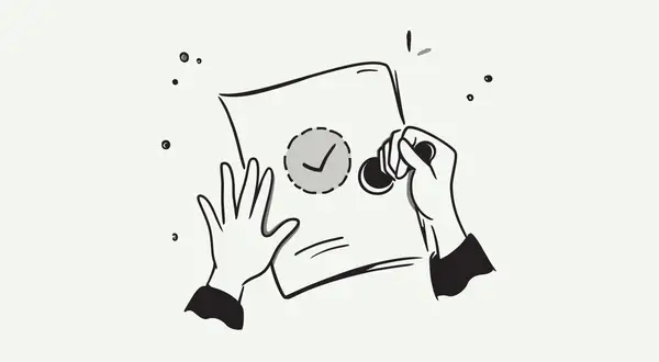 Approvazione del rimborso imposta di registro locazione con timbro e segno di spunta su un documento.