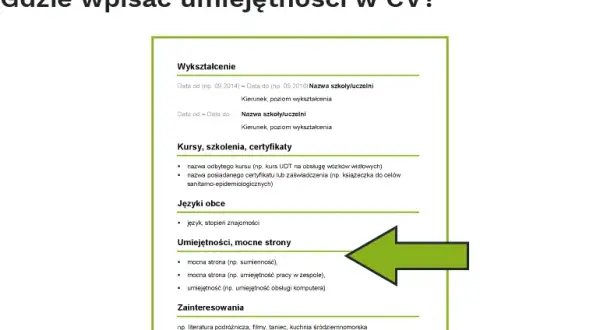 Co można wpisać w umiejętności w CV, aby wyróżnić się na rynku?