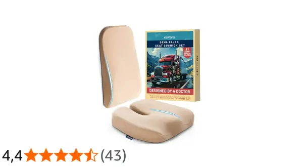 Ensemble de coussins pour camion, améliorant le confort de la position de conduite.
