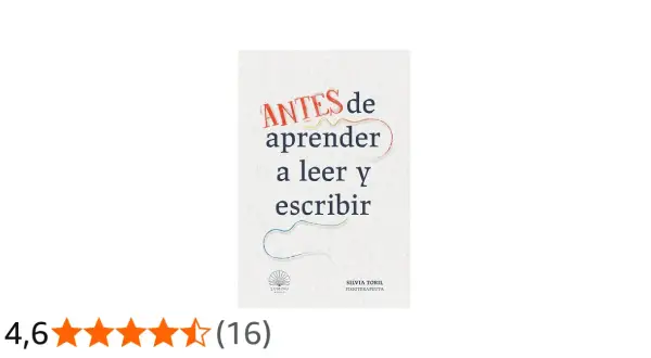 Libro "Antes de aprender a leer y escribir", guía para enseñar a leer a un niño de 5 años.