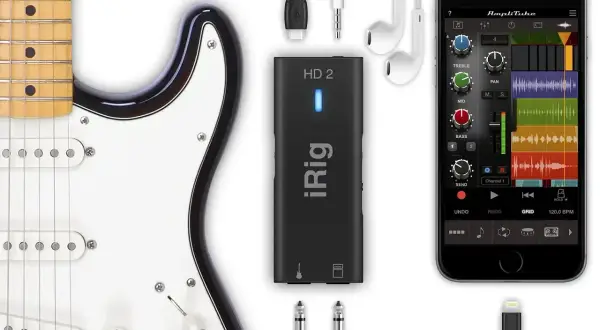 Czy do gitary elektrycznej można podłączyć słuchawki? Tak, dzięki iRig HD 2 i smartfonowi możesz ćwiczyć w słuchawkach.