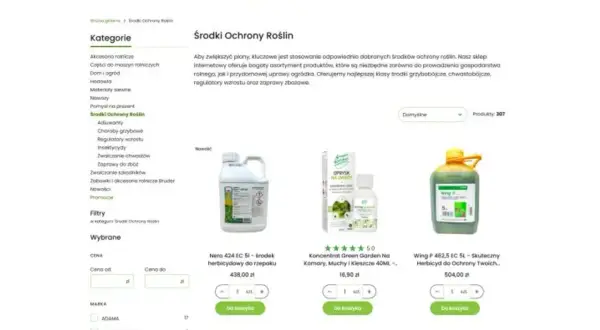 Środki ochrony roślin dostępne w sklepie pomogą w każdym gospodarstwie i ogrodzie, zapewniając zdrowy okres wegetacyjny.