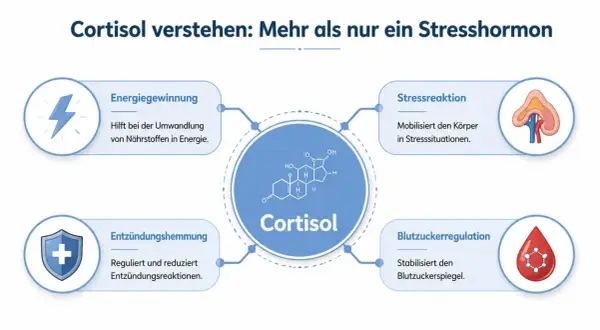 Kortyzol co to? Hormon ten mobilizuje ciało w stresie, pomaga w pozyskiwaniu energii, reguluje stan zapalny i stabilizuje poziom cukru we krwi.