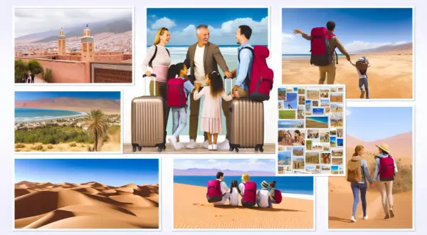 Voyage inoubliable au Maroc en famille : paysages de dunes, villes historiques, plages et déserts.