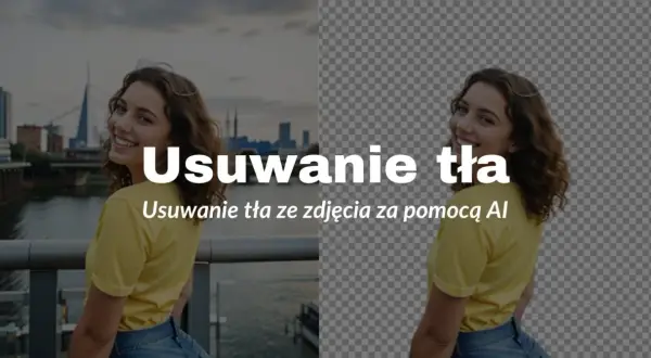 Uśmiechnięta dziewczyna na tle miasta i jej wersja z przezroczystym tłem. Szybkie, darmowe usuwanie tła online.