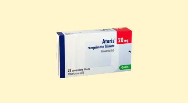 Opakowanie leku Atoris 20 mg, zawierające 28 tabletek powlekanych. Szukasz zamienników Atoris?