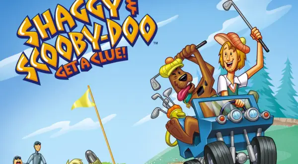 Shaggy i Scooby-Doo grają w golfa, a za nimi ścigają się dziwni agenci.