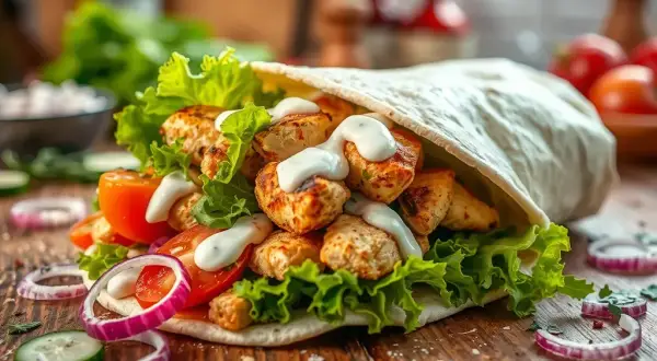 Kebab w tortilli: Ile ma kalorii i jak wybrać lżejszą wersję?
