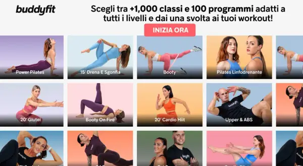 Allenamento spalle corpo libero: scopri lezioni di Pilates, cardio e glutei su Buddyfit. Inizia ora il tuo workout!